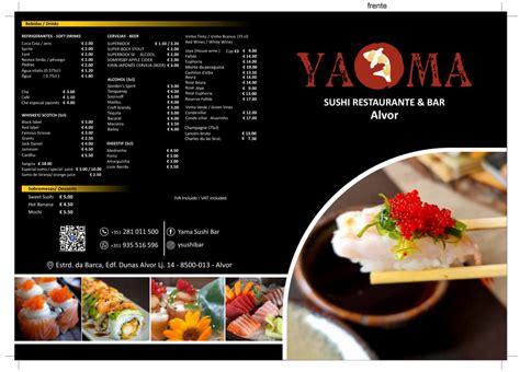 Carta Y Men Actualizados Yama Sushi Restaurante Bar Alvor En