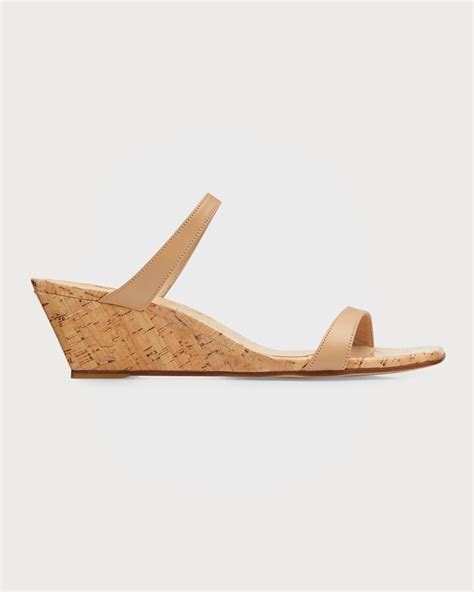 Stuart Weitzman Aleena Cork Wedge Slide Sandals ShopStyle