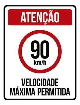 Kit Placas Velocidade M Xima Km M Ximo X Sinalizo Placa De