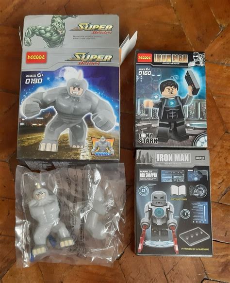 Hulk Iron Man Lego Minifigure @P50 each on Carousell