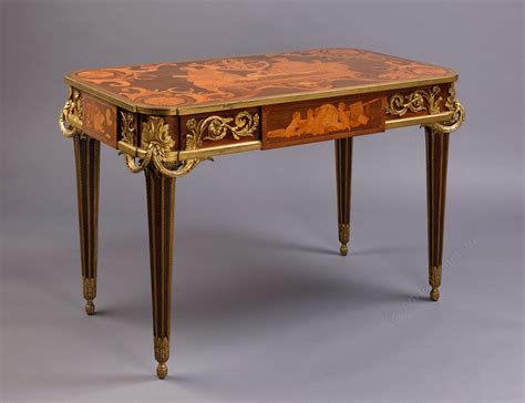 La Table Des Muses A Very Fine Louis Xvi Style Gilt Bronze Mounted