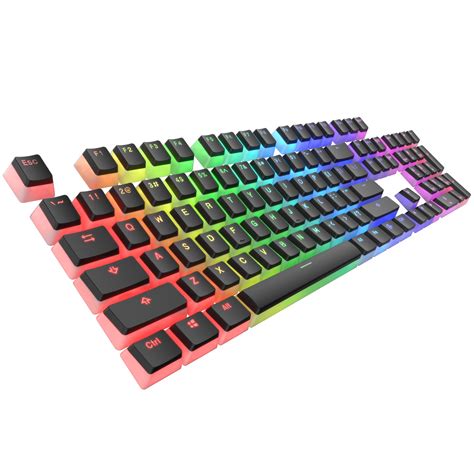 Tecware Doubleshot PBT Pudding Keycaps 104 Keys Spark Technology