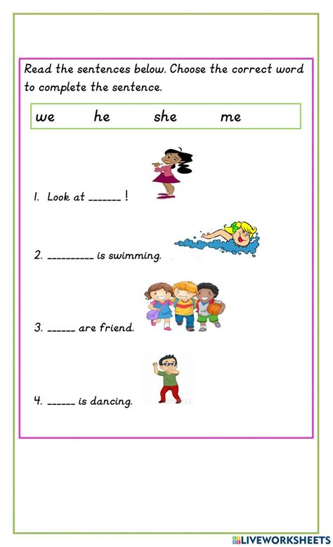 Long Vowel E Exercise Live Worksheets