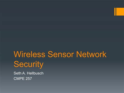 Wireless Sensor Network Security