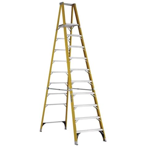 Reviews for Louisville Ladder 10 ft. Fiberglass Platform Step Ladder ...