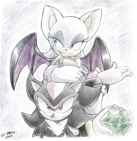 Shadow and Rouge kiss on cheek - Shadow and Rouge Photo (25679826) - Fanpop