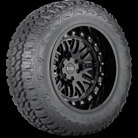 Americus Rugged M T Mud Terrain Tire 35X12 50R18 128 Q LRF 12PLY