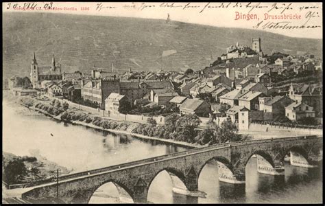 Panorama Ansicht Partie A D Drususbr Cke Bingen Am Rhein