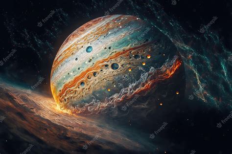 Planet Jupiter Surface