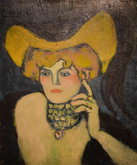 Pablo Picasso Woman With Necklace 1901 At The Israel Museum