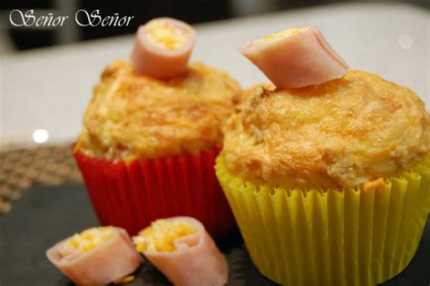 Muffins salados de jamón york y queso paso a paso Receta de Sergio