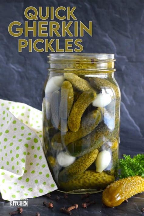 Quick Gherkin Pickles - Lord Byron's Kitchen