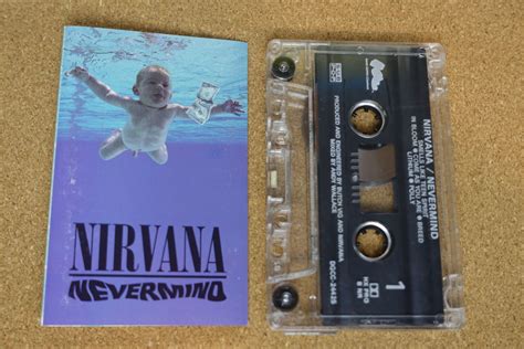 Nirvana Nevermind Cassette Tape Grunge Dgc Records Kurt Cobain