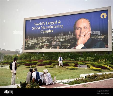 villagers sit   lawns   jamnagar refinery run