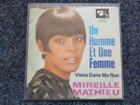 Mireille Mathieu Un Homme Et Une Femme 7 Single Germany Eur 21 34