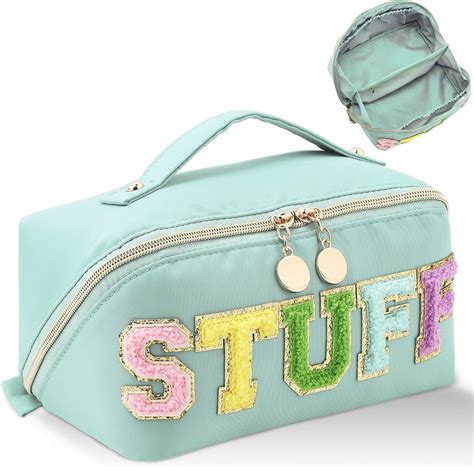 Amazon Lonedream Stoney Clover Preppy Makeup Bag Large Capacity