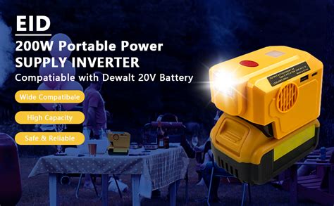 W Power Inverter For Dewalt V V Outdoor Generators For Dewalt Dc