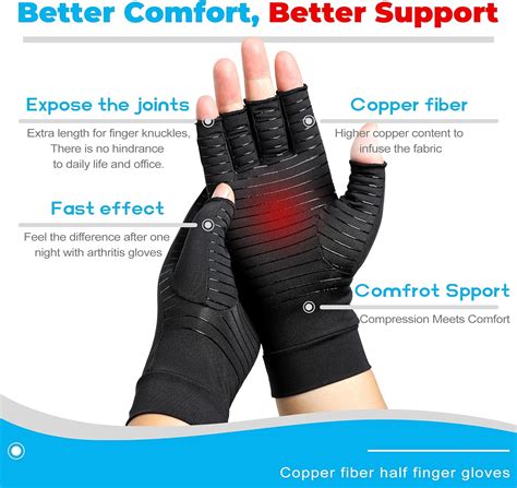 Guantes De Compresi N De Cobre Para Mujeres Y Hombres Para Dolor