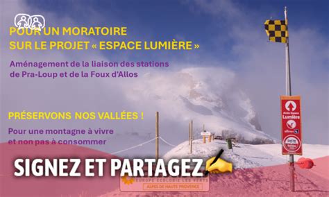 Pétition Pour un moratoire sur le projet Espace Lumière Stations