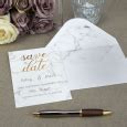 Save The Date Kaarten Marmer Goud St Weddingdeco Nl