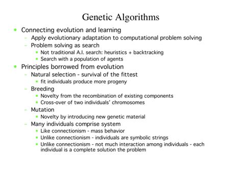 Genetic Algorithms