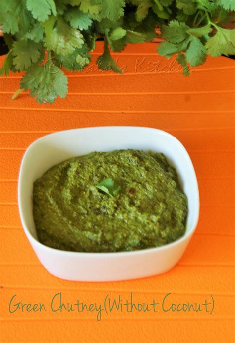 Green Chutney Coriander Chutney Without Coconut Malas Kitchen