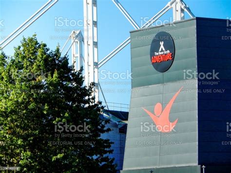 Structure At The Bear Grylls Adventure Park At The Nec Stock Photo