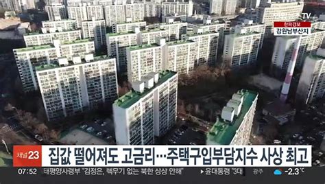 집값 떨어져도 고금리주택구입부담지수 사상 최고 동영상 Dailymotion