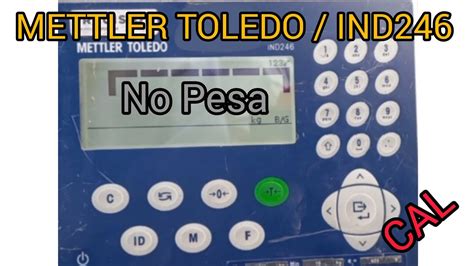 Ajuste Balanza Mettler Toledo Modelo Ind No Pesa Como Iniciar En