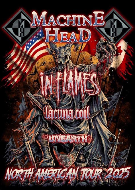 Machine Head's 2025 North American Tour with In Flames, Lacuna Coil ...