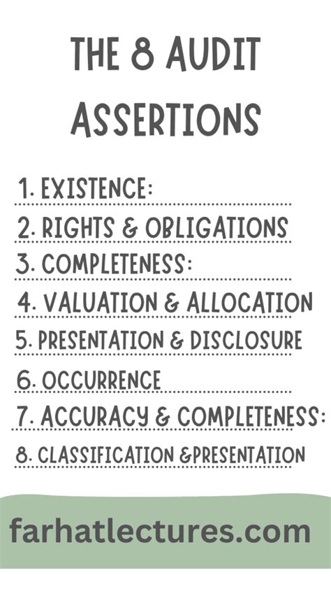 The 8 Audit Assertions Explained For CPA Candidates Accounting Students