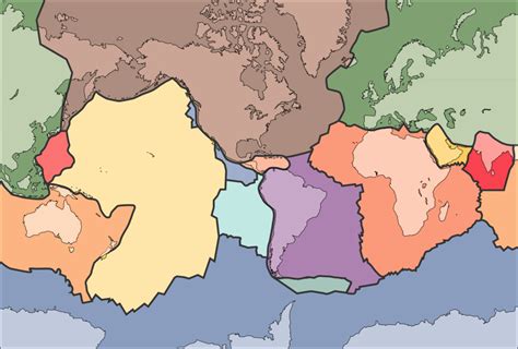 Tectonic Plates Labeling Diagram Quizlet