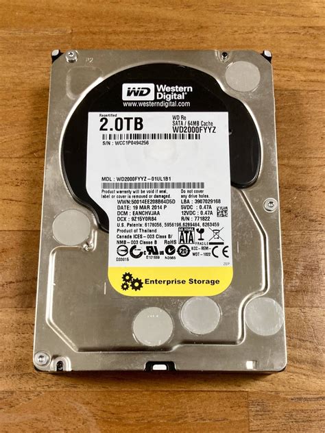 HDD 3 5インチ 2TB WD Re WD2000FYYZ エンタープライズ Western Digital ウェスタンデジタル ...