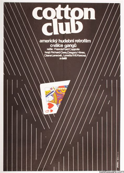 Minimalist Movie Poster, The Cotton Club, 80s Cinema Art | Cotton club ...