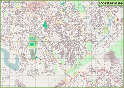 Pordenone Detailed Map City Maps Italy Large Italia