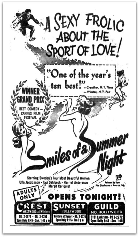 Smiles of a Summer Night, 1955. Ingmar Bergman | Movie posters vintage, Film posters vintage ...