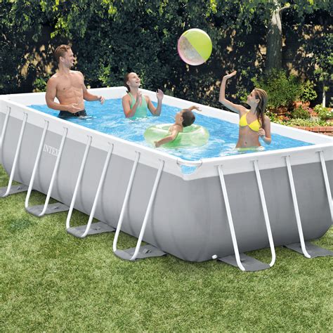 Piscina Estructural Rectangular Con Tres Capas Intex