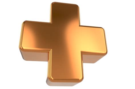 signo de más dorado 3d sobre fondo png 13775752 PNG