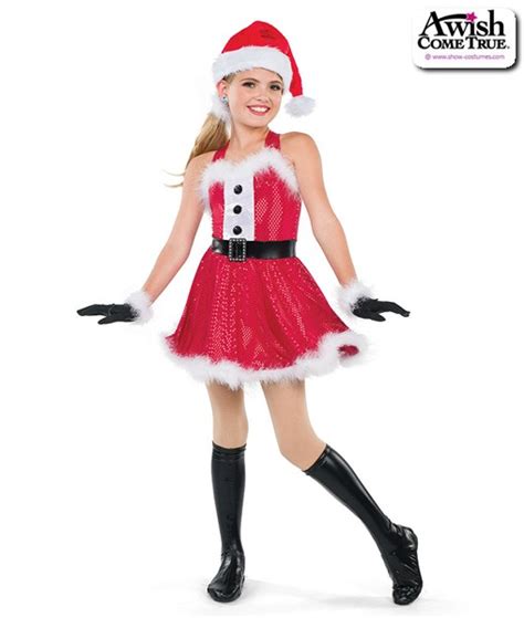 Quality Affordable Red Sequin Santa Dance Costume