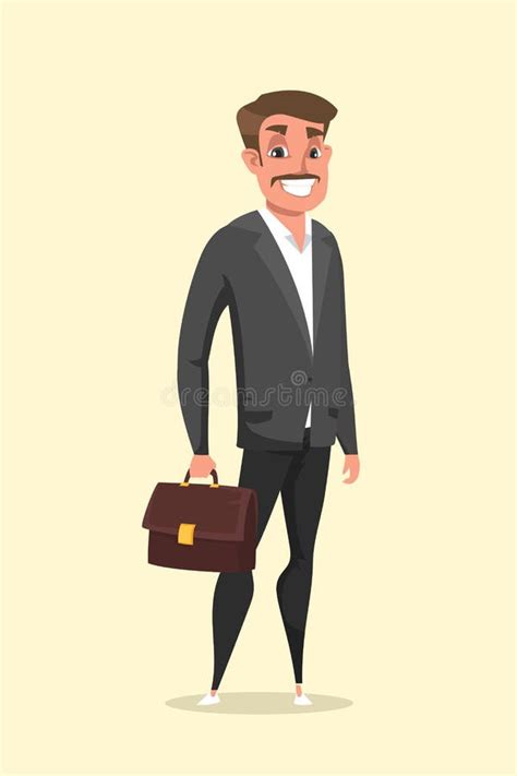 Man Briefcase Cartoon Design Clipart Stock Illustrations 221 Man