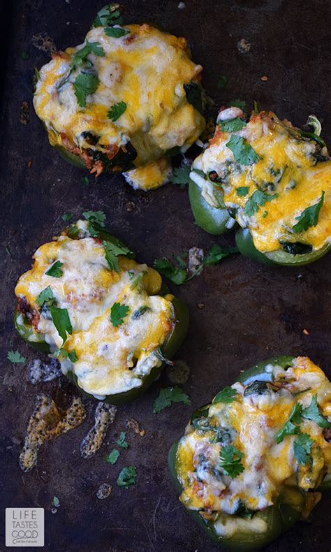 Stuffed Green Peppers Recipe | Life Tastes Good