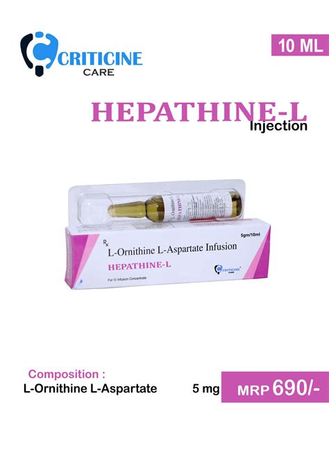 L Ornithine L Aspartate Injection Manufacturer Supplier And Pcd Franchise