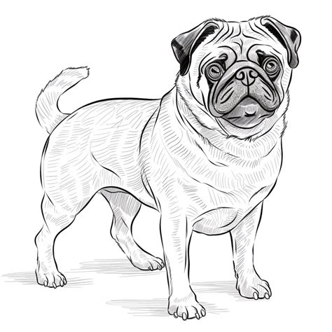 Coloring Pages Of Pugs