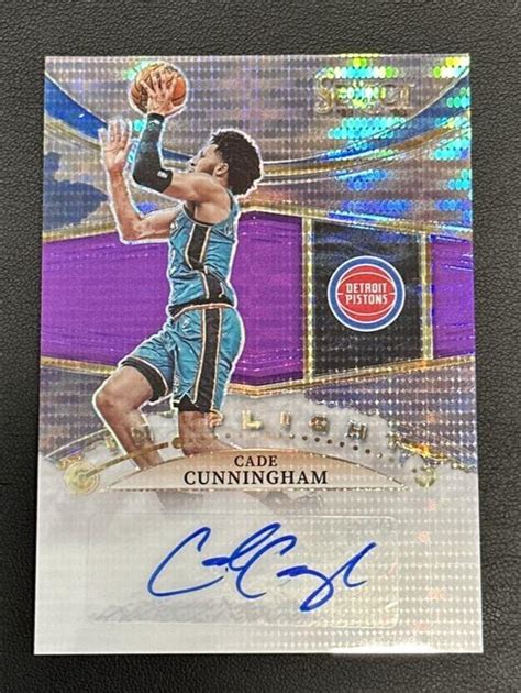 Cade Cunningham Neon Purple Pulsar Ifs Cch Prices Panini