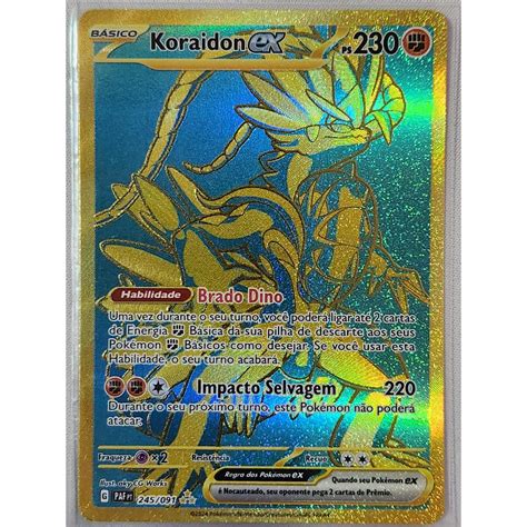 Carta Pokemon Koraidon Ex Paf Shopee Brasil