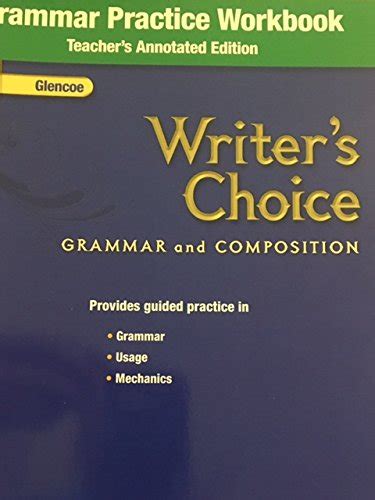 Writers Choice Grammar And Composition Grammar Practice Workbook Grade