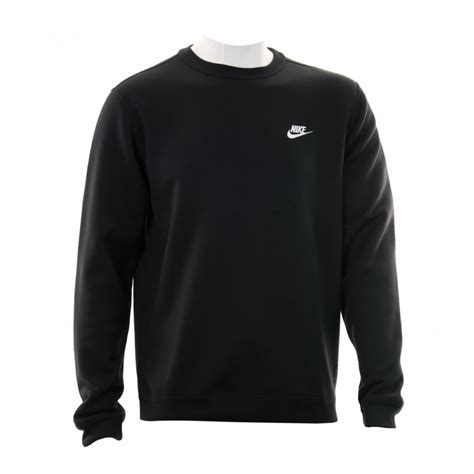 Nike Mens Nsw Fleece Crew Neck 316 Sweatshirt Black Mens From Loofes Uk