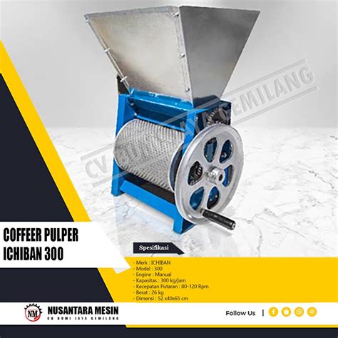 Jual MESIN KUPAS KULIT KOPI BASAH COFFEE PULPER ICHIBAN 300 Shopee