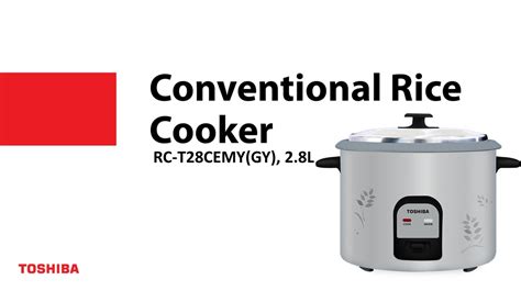 Toshiba RC T28CEMY GY Conventional Rice Cooker With Non Stick Pot