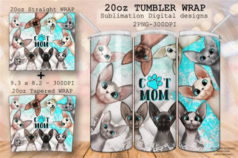 Oz Funny Peeking Cats Tumbler Wraps Graphic By Digitaltresordesigns